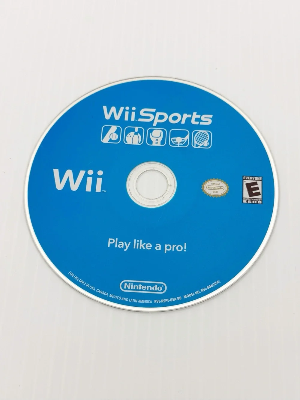 Wii Sports Nintendo Video Game Disc Heavily Scratched Needs Resurfacing Untested